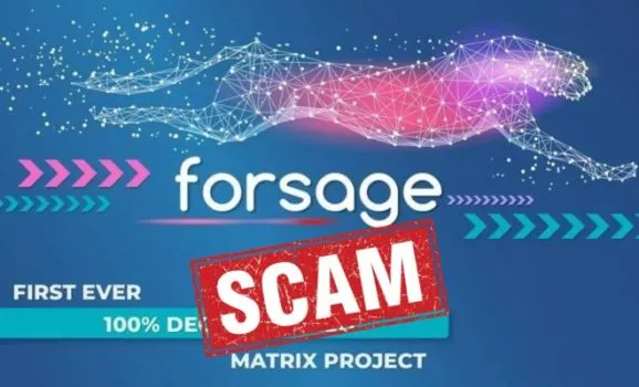 Illustration representing the Forsage smart contract scheme