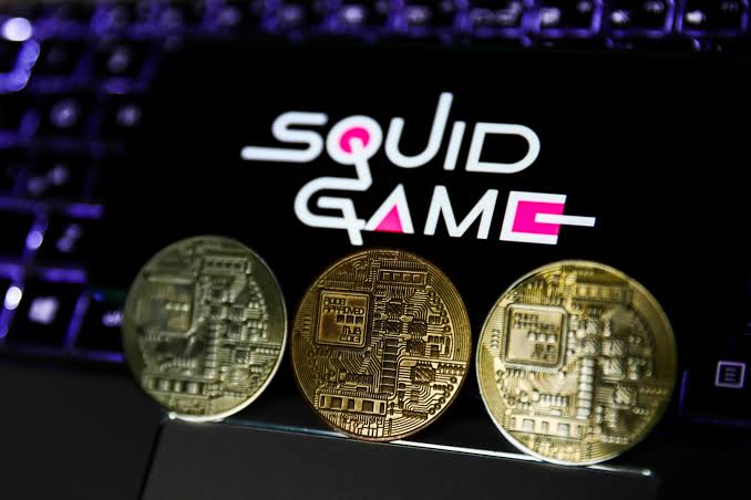Illustration representing the Squid Game token rug pull