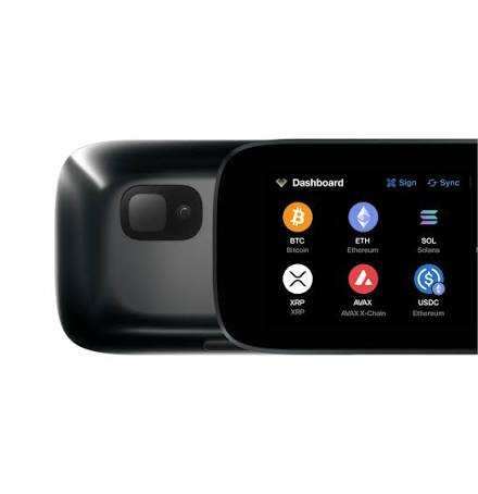 NGRAVE Zero hardware wallet with biometric sensor